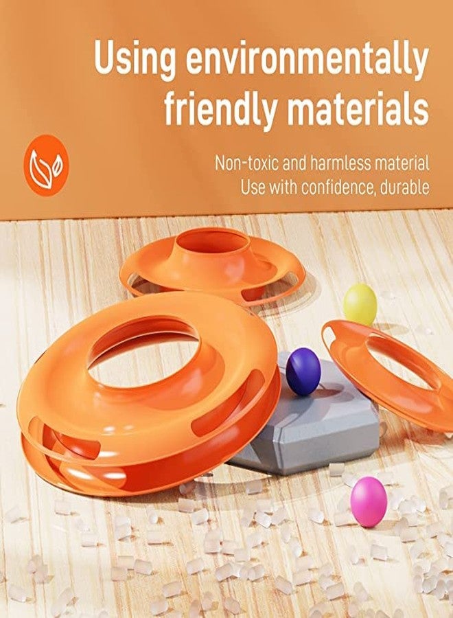 Pups&Pets Tower of Tracks Cat Toy with Moving Balls Pet Amusement Interactive Board Game Toys - Colour May Vary - Image 4